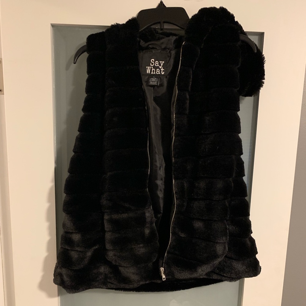 Winter fur vest